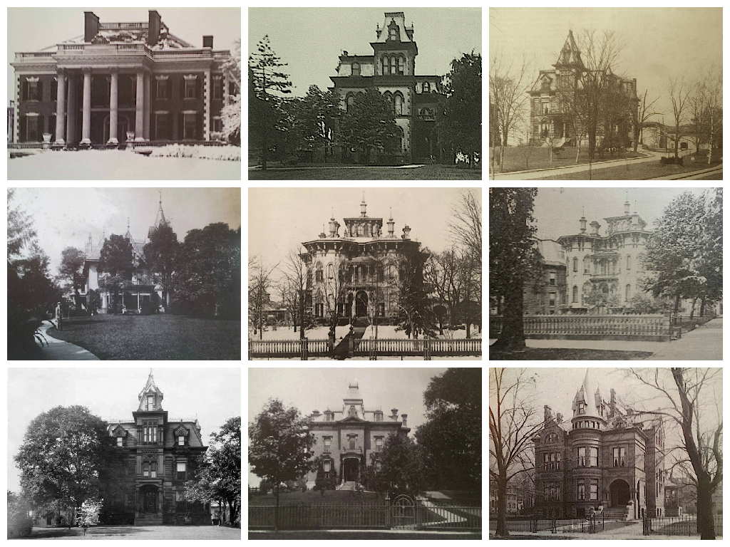 A true parade of architectural styles, the picturesque mansions went on for miles.