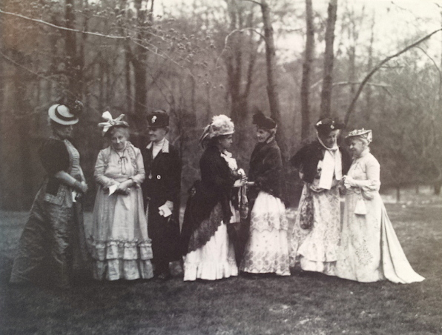 It was on the surface very much a man's world at the time--but in fact all the stay-at-home ladies formed clubs and effected incredible social change and brought charities and progressive work to the city. And they dressed fabulously.